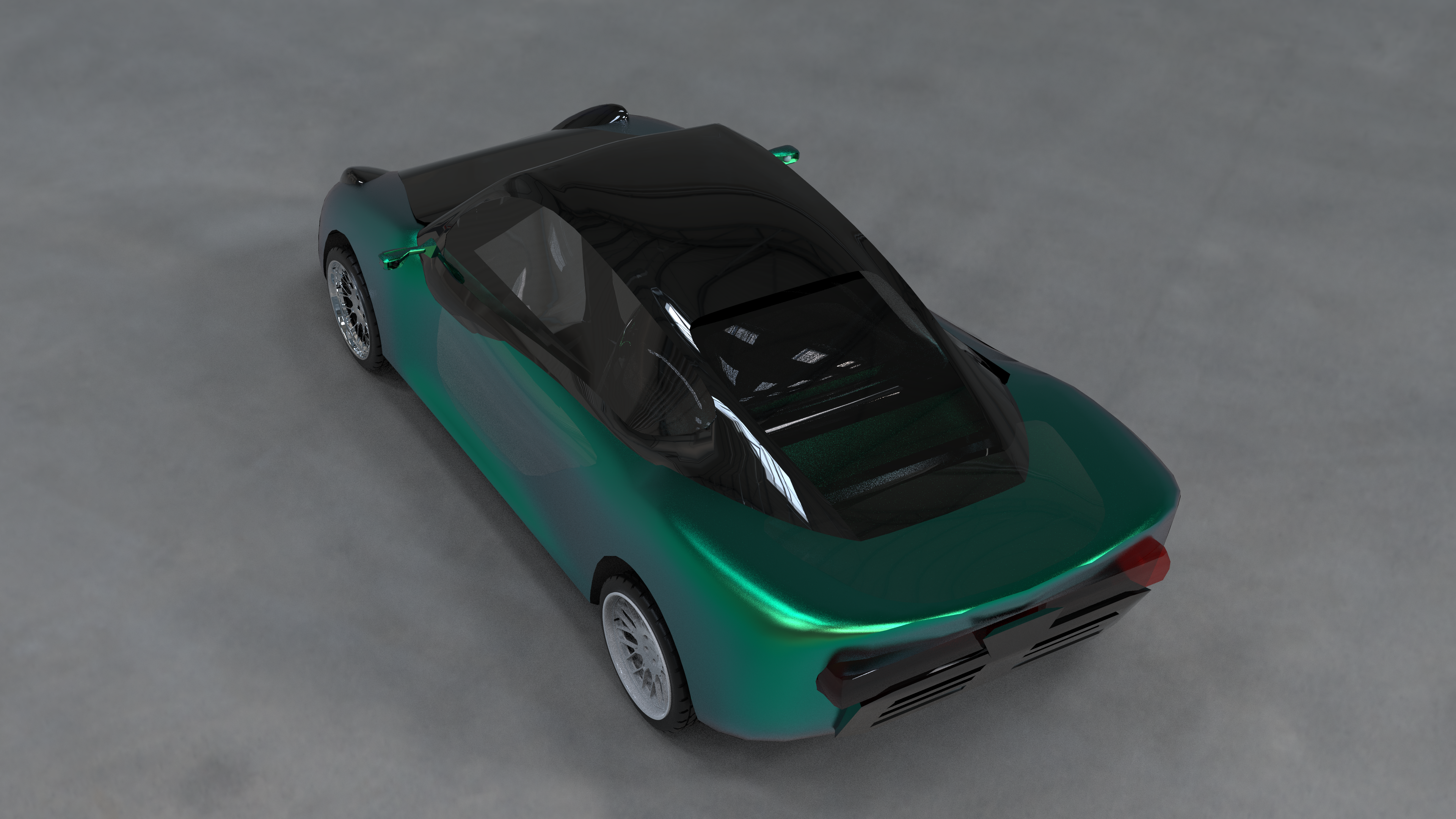 3D car model render